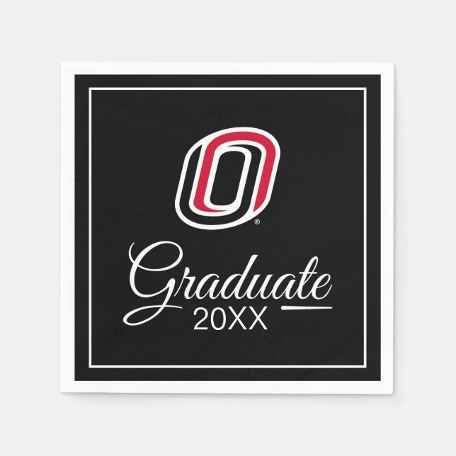 UNO Mavericks Graduate Serviette (Vorderseite)
