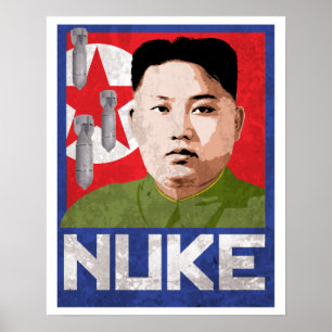 UNO-Propaganda Kim-Jong - KERNWAFFE - Poster
