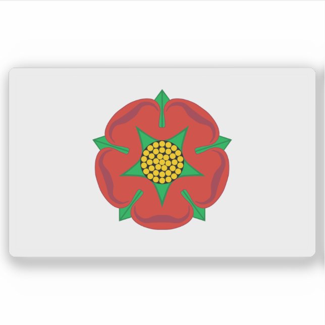 Unofficial flag of Lancashire,England (until 2008) Aufkleber (Vorderseite)