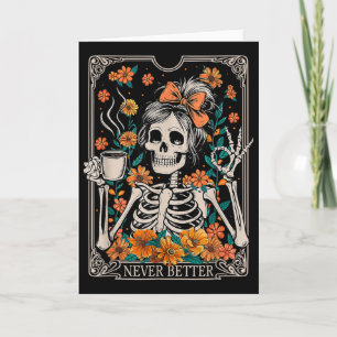 Unordentliche Bun Kaffee Liebhaber Niemals Bessere Karte
