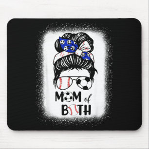 Unordentliche Fußballmutter Baseballmutter beider Mousepad