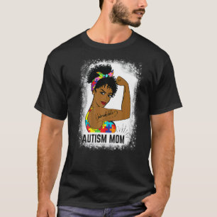 Unordentlicher Dutt Frauen Unzerbrechliche Autismu T-Shirt