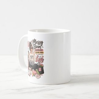 Unordentlicher Dutt Fristen Schulbetrieb Berufstät Kaffeetasse