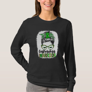 Unordentlicher Dutt Leopard Gastroschisis Krieger T-Shirt