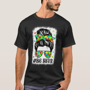 Unordentliches Bun-Bandana Große Schwester Unterst T-Shirt