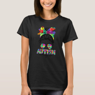 Unordentliches Bun-Bandana-Mummy Unterstützende Fr T-Shirt