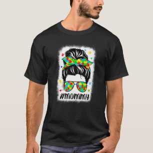 Unordentliches Dutt-Bandana-Mummy Unterstützende F T-Shirt