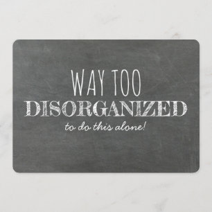 Unorganisiert / Funny Bridesmaid / Trauzeugin Einladung