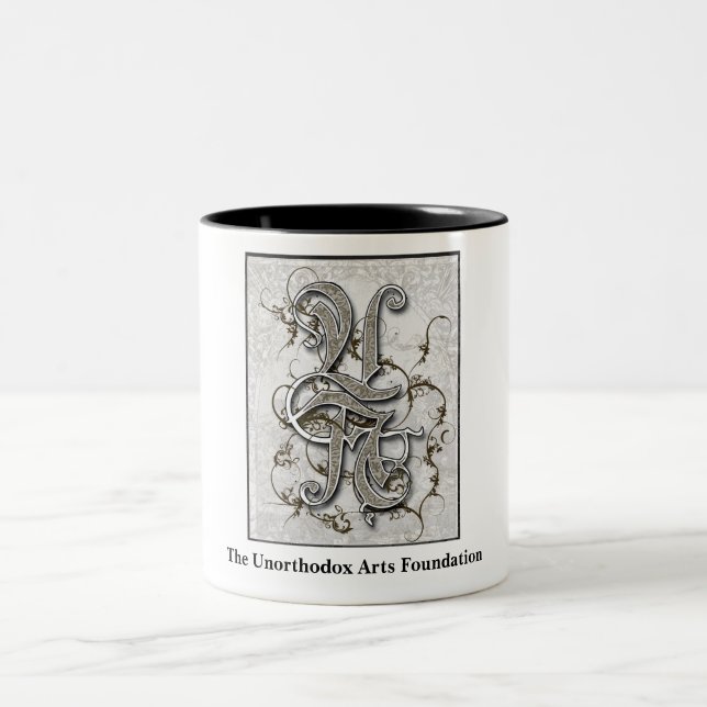 Unorthodoxe Kunst-Tasse Zweifarbige Tasse (Mittel)