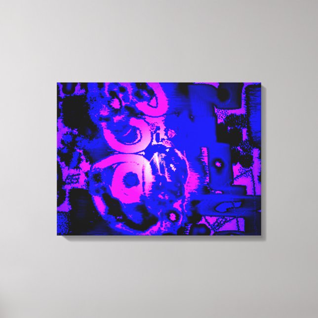 "Unphysischer Graffitti: Spooky" Wrapped Canvas Leinwanddruck (Vorderseite)