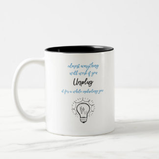 UNPLUG ZWEIFARBIGE TASSE