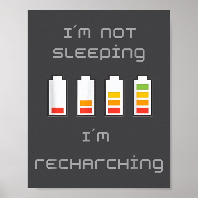 Unplugged &amp; Energized_ Cool Battery Design  Poster (Vorne)