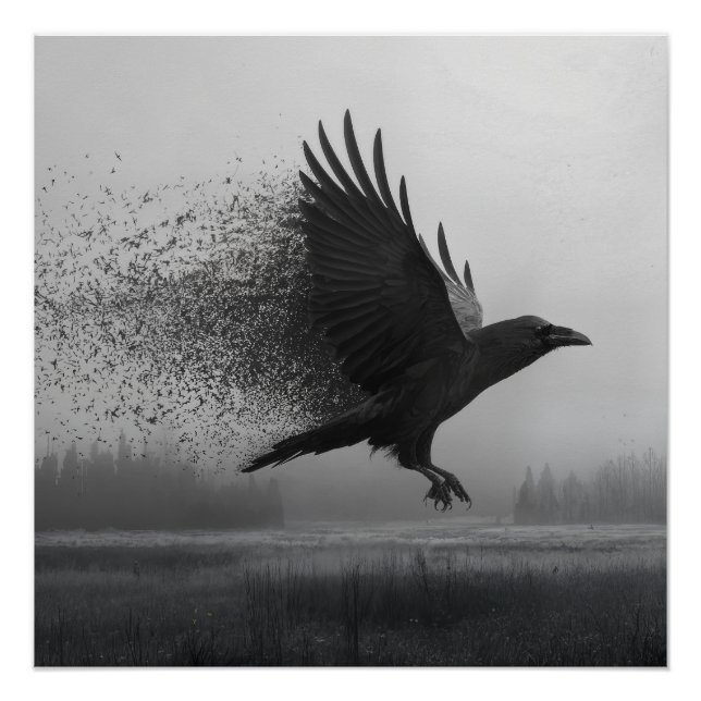 Unraveling - Raven in the Mist Poster (Vorderseite)