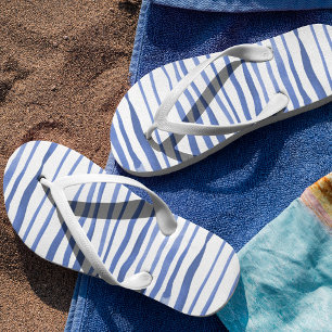 Unregelmäßige Aquarellfarben - einfache Linien - b Flip Flops