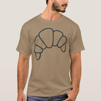 Unregelmäßige Croissant-Gliederung niedliche Leben T-Shirt