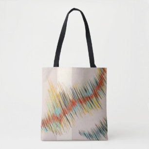Unregelmäßige Kurven Abstrakte Malerei Kunst Tasche