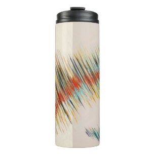 Unregelmäßige Kurven Abstrakte Malerei Kunst Thermosbecher