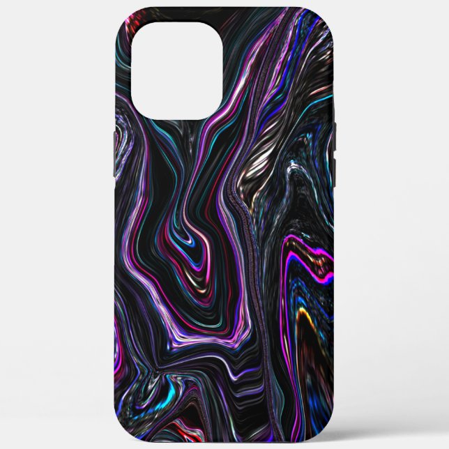 Unregelmäßige Kurven mit Farben, die durch die Dun Case-Mate iPhone Hülle (Rückseite)