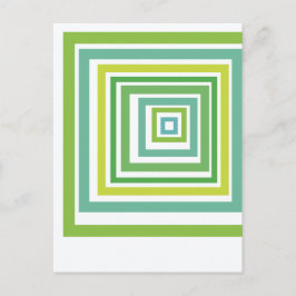 Unregelmäßige Quadrate  Postkarte