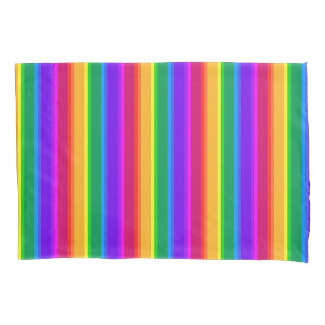 Unregelmäßige Regenbogenstreifen Kissenbezug (Vorderseite)