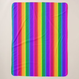 Unregelmäßige Regenbogenstreifen Sherpadecke