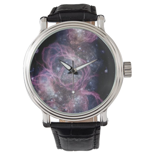Unregelmäßiger Zwarf Galaxy Zwicky Armbanduhr (Vorderseite)