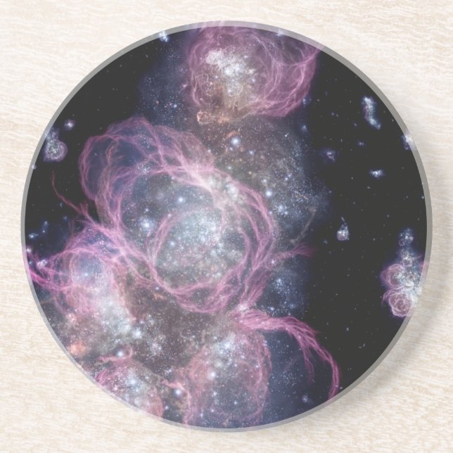 Unregelmäßiger Zwarf Galaxy Zwicky Sandstein Untersetzer (Vorne)