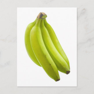 Unreife Banane Postkarte