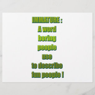 Unreifer lustiger Text Flyer