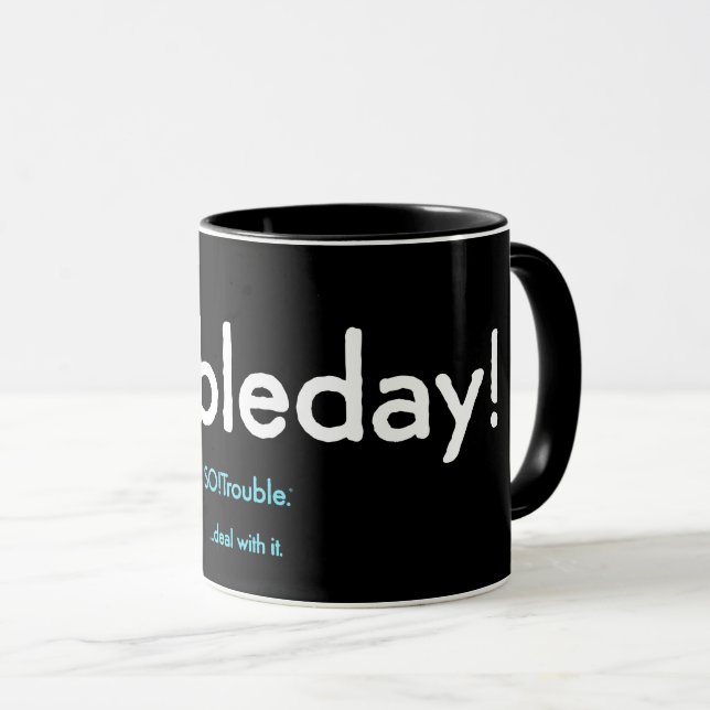 Unruhe! Tasse (VorderseiteRechts)