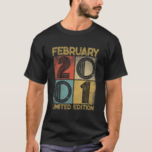 Unruhestifter Retro Februar 2001 21St Birthday 21 T-Shirt