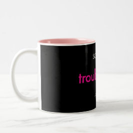 Unruhestifterin! Zweifarbige Tasse