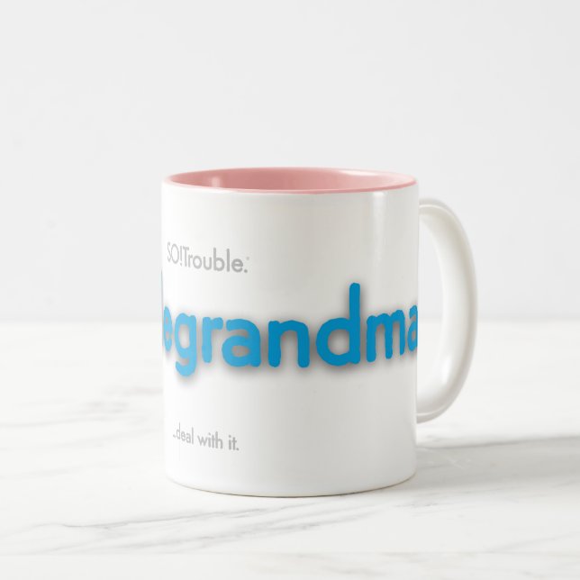 Unruhestima! Zwei-Tone-Tasse Zweifarbige Tasse (VorderseiteRechts)