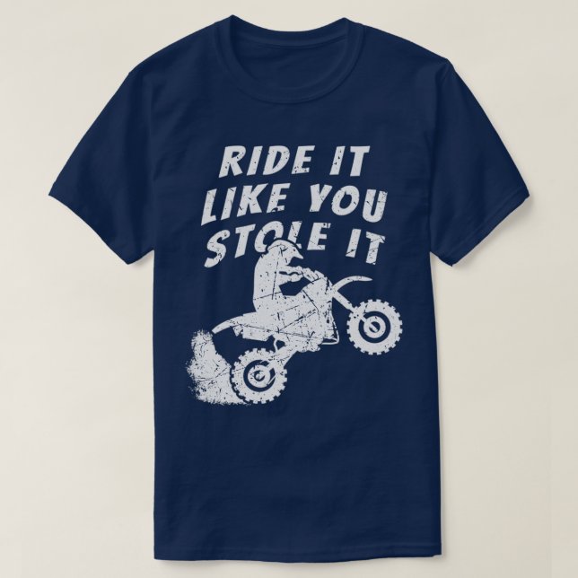 Unruhige Fahrt, als ob du es gestohlen hast T-Shirt (Design vorne)