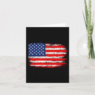 Unruhige US-Flagge Amerikaner 4. Juli Geschenk Män Karte