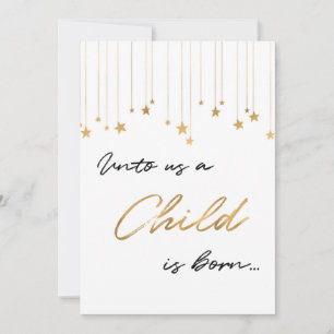 Uns ein Kind ist Geboren Foto Schrift Weihnachten