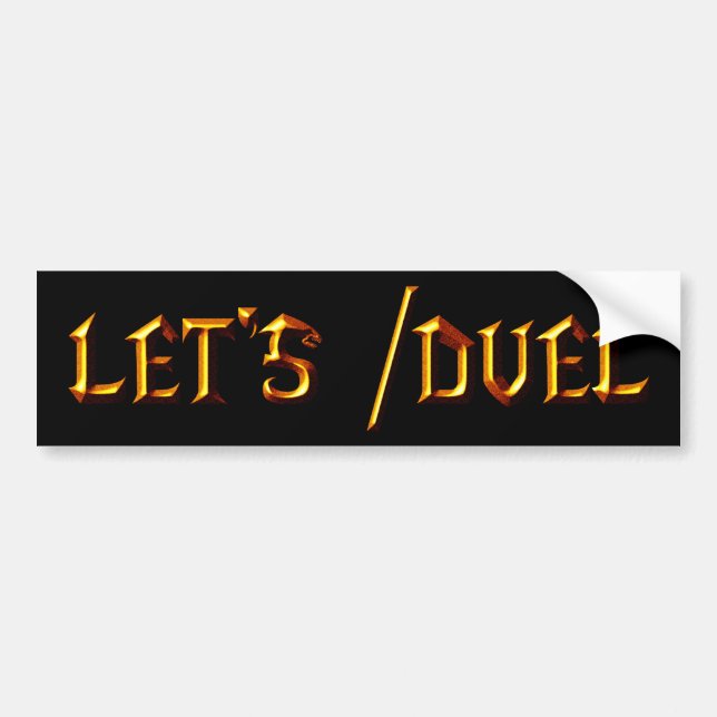 Uns gelassen /Duel Autoaufkleber (Vorne)