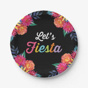Uns gelassen Fiesta PapierTeller. Mexikanisches Pappteller