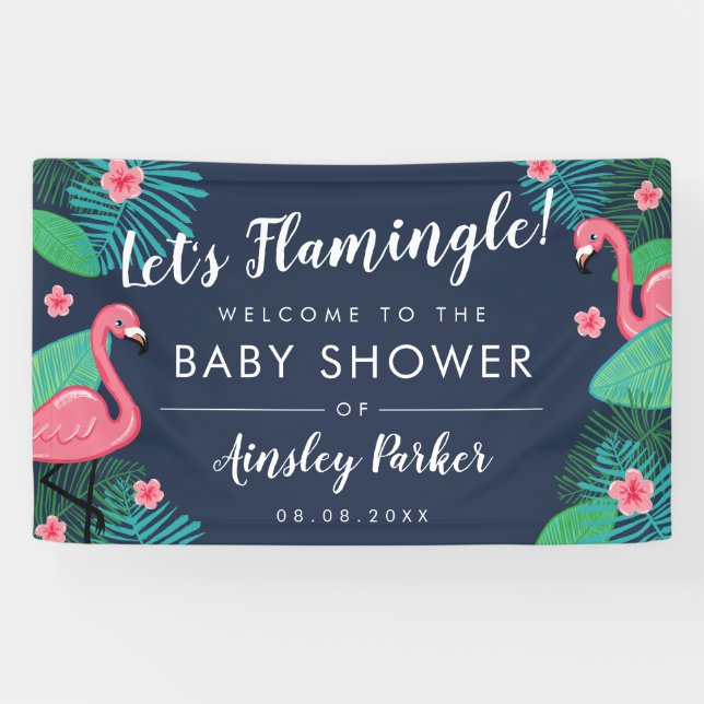 Uns gelassen Flamingle! - Tropisches Banner (Horizontal)