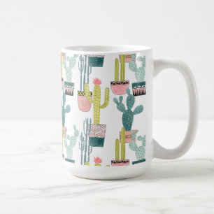 Uns gelassen Taco über Kaktus-Muster der Liebe-  Kaffeetasse