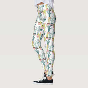 Uns gelassen Taco über Kaktus-Muster der Liebe-  Leggings