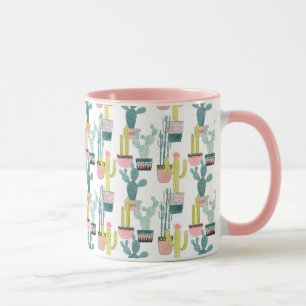Uns gelassen Taco über Kaktus-Muster der Liebe-  Tasse