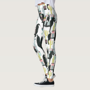 Uns gelassen Taco über Lama-u. Esel-Muster 2 der Leggings