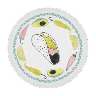 Uns gelassen Taco über Liebe  Taco-Element-Kreis Schneidebrett
