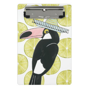 Uns gelassen Taco über Liebe  Toucan Sombrero Mini Klemmbrett