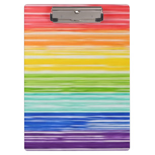 Unsaubere Regenbogenstreifen Klemmbrett
