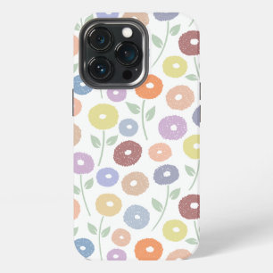 Unschärfe-Blumen-Wiederholungsmuster Pastellfarben iPhone 13 Pro Hülle