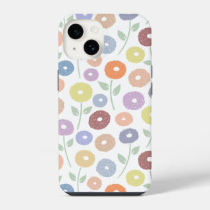 Unschärfe-Blumenmuster-Rpt-Vergangenheitsfarben au iPhone 14 Hülle