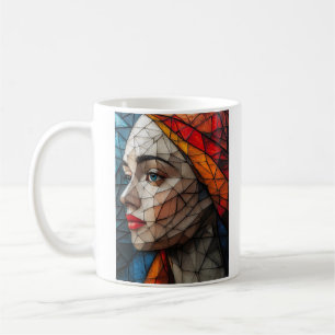 Unscharfe Fokussierung mit geometrischer Klarsicht Kaffeetasse