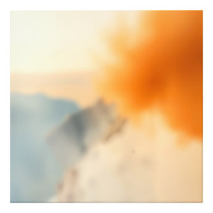 Unschärfe Kunst Neutral Warm Abstrakt Fotodruck